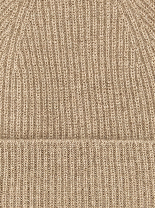 Beige Cashmere Beanie