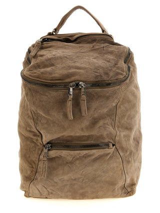 Beige Lamb Leather Backpack