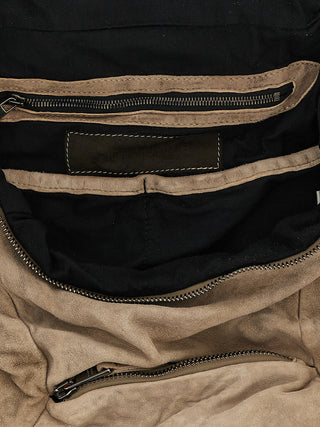 Beige Lamb Leather Backpack