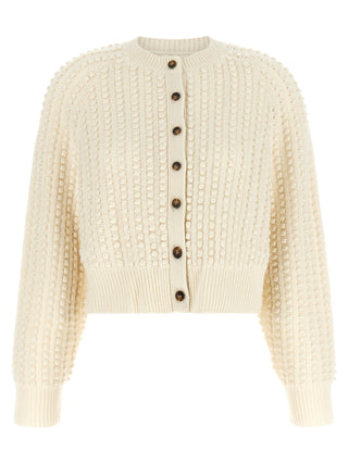 White Cashmere Cardigan