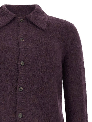Purple Wool Cardigan