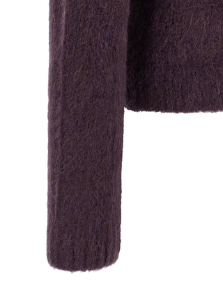 Purple Wool Cardigan