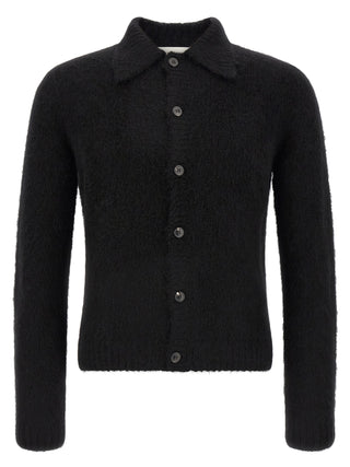 Black Wool Cardigan