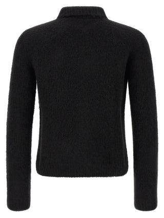 Black Wool Cardigan