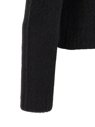 Black Wool Cardigan