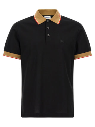 Black Cotton Polo Shirt