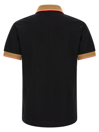 Black Cotton Polo Shirt