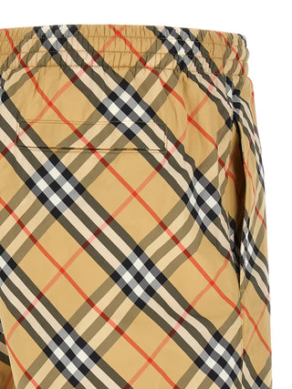 Beige Polyamide Swim Shorts