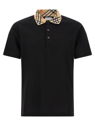 Black Cotton Polo Shirt
