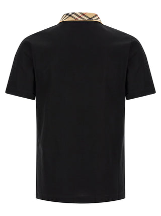 Black Cotton Polo Shirt