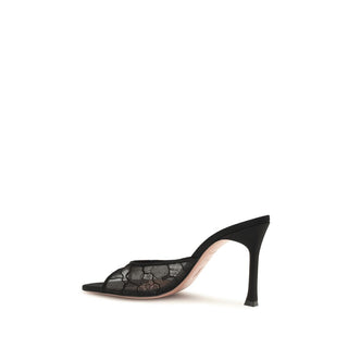 Black Fabric Pumps