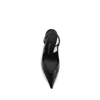 Black Calf Leather Bos Taurus Pumps