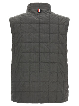 Gray Polyamide Sleeveless Jacket
