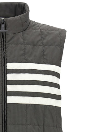 Gray Polyamide Sleeveless Jacket