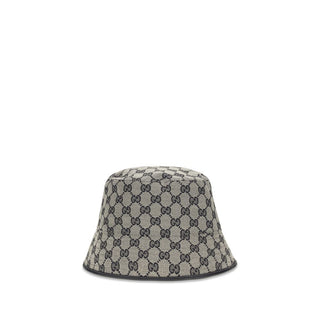 Gray Polyester Bucket Hat