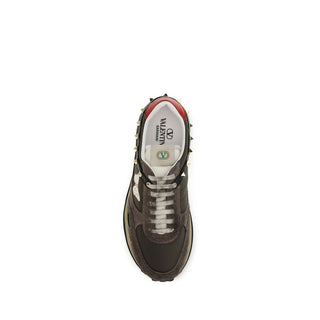 Brown Nylon Low Top Sneakers