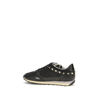 Black Polyamide Athletic Sneakers