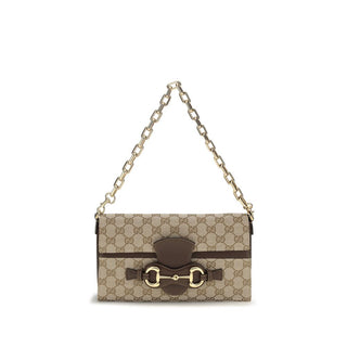 Beige Fabric Shoulder Bag