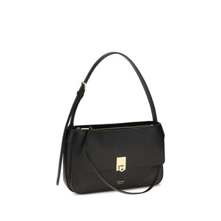 Black Calf Leather Bos Taurus Shoulder Bag