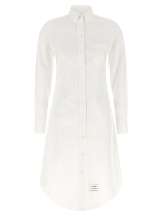 White Cotton Midi Skirt