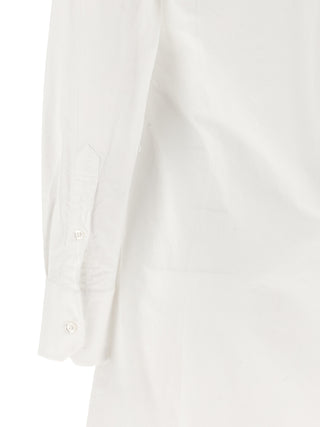 White Cotton Midi Skirt