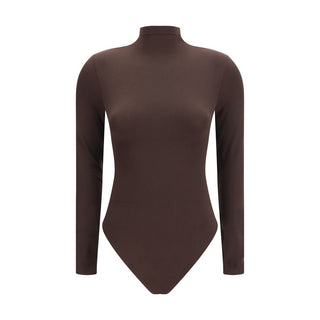 Brown Polyamide Bodysuit