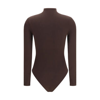 Brown Polyamide Bodysuit