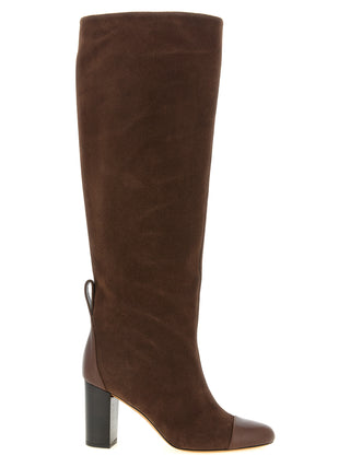 Brown Calfskin Over The Knee