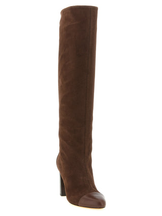 Brown Calfskin Over The Knee