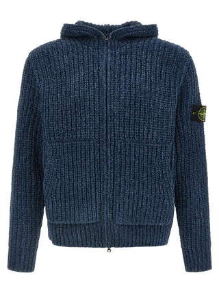 Blue Cotton Cardigan