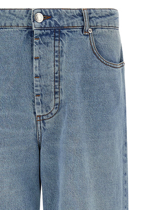 Blue Cotton Relaxed Fit Jeans
