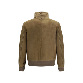 Brown Lamb Ovis Aries Full-Length Jacket