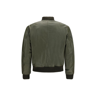 Bicolor Calf Leather Bos Taurus Leather Jacket