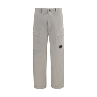 Gray Cotton Cargo Pants