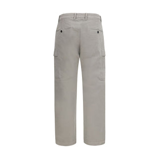 Gray Cotton Cargo Pants