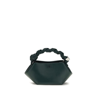 Bicolor Recycled Leather Shoulder Bag
