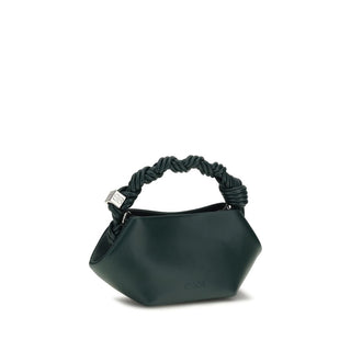 Bicolor Recycled Leather Shoulder Bag