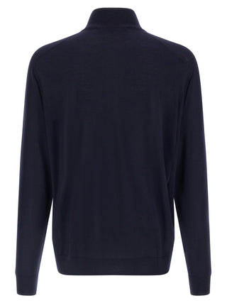 Blue Wool Cardigan
