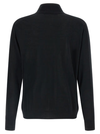 Black Wool Cardigan