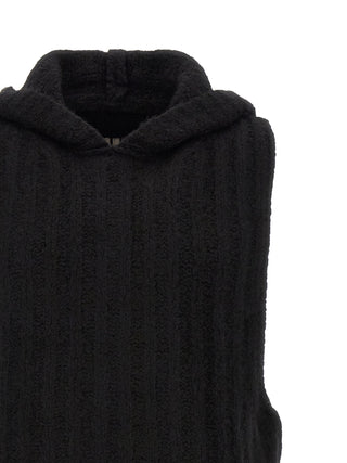 Black Cashmere Sleeveles Sweater
