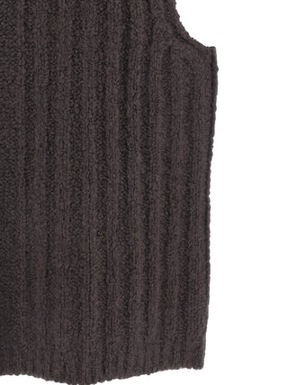 Gray Cashmere Sleeveles Sweater