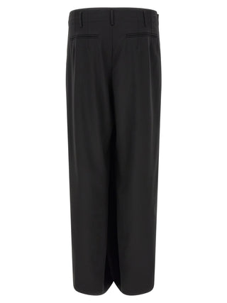 Black Virgin Wool Dress Pants