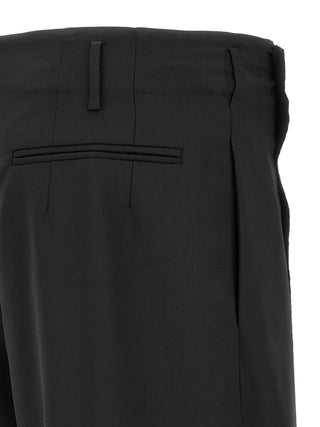 Black Virgin Wool Dress Pants
