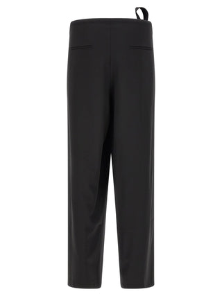 Black Virgin Wool Dress Pants