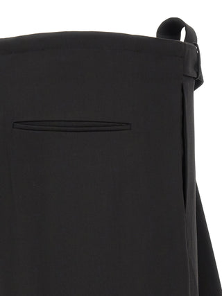 Black Virgin Wool Dress Pants