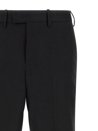 Black Virgin Wool Dress Pants