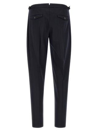 Black Virgin Wool Dress Pants