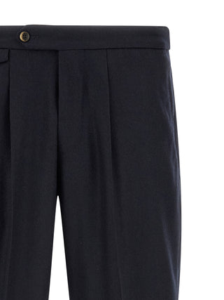 Black Virgin Wool Dress Pants