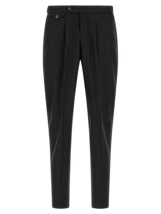 Black Virgin Wool Dress Pants
