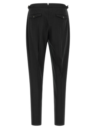 Black Virgin Wool Dress Pants